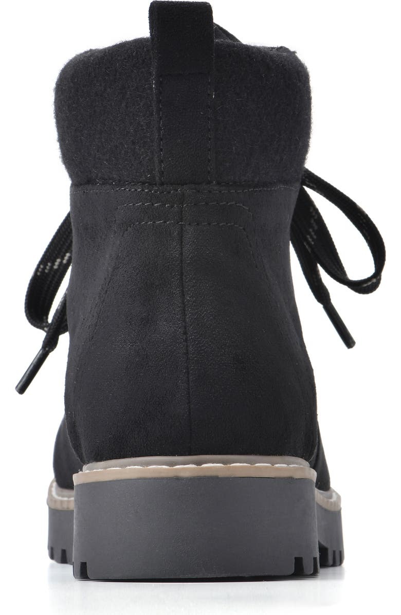 CLIFFS BY WHITE MOUNTAIN Connie Lace-up Lug Sole Boot, Alternate, color,