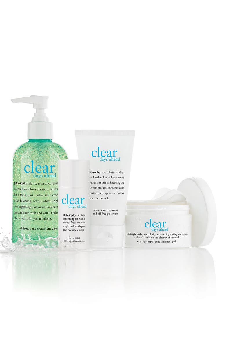 philosophy 'clear days ahead' acne treatment cleanser, Alternate, color, 
