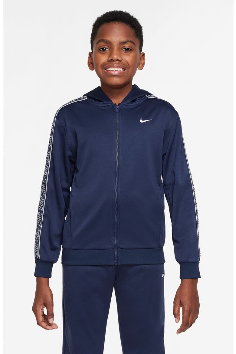 Kids' Sportswear Club Dri-FIT Fleece Hoodie, Main, color, MIDNIGHT NAVY/ NAVY/ WHITE