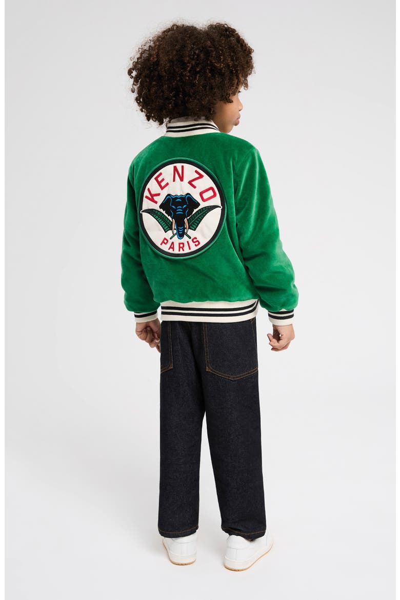 Kids' Velveteen Jacket, Alternate, color, GREEN