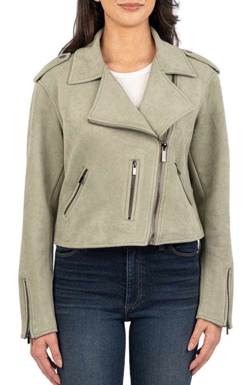 KUT from the Kloth Jackie Moto Jacket in Celery 