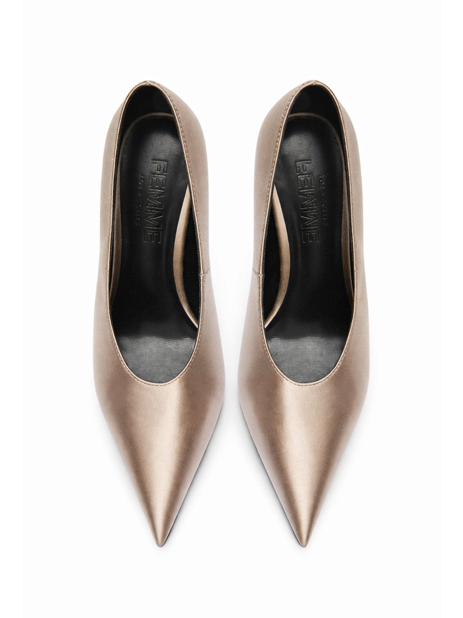 FEMME Vendome Pump, Alternate, color, Taupe Satin