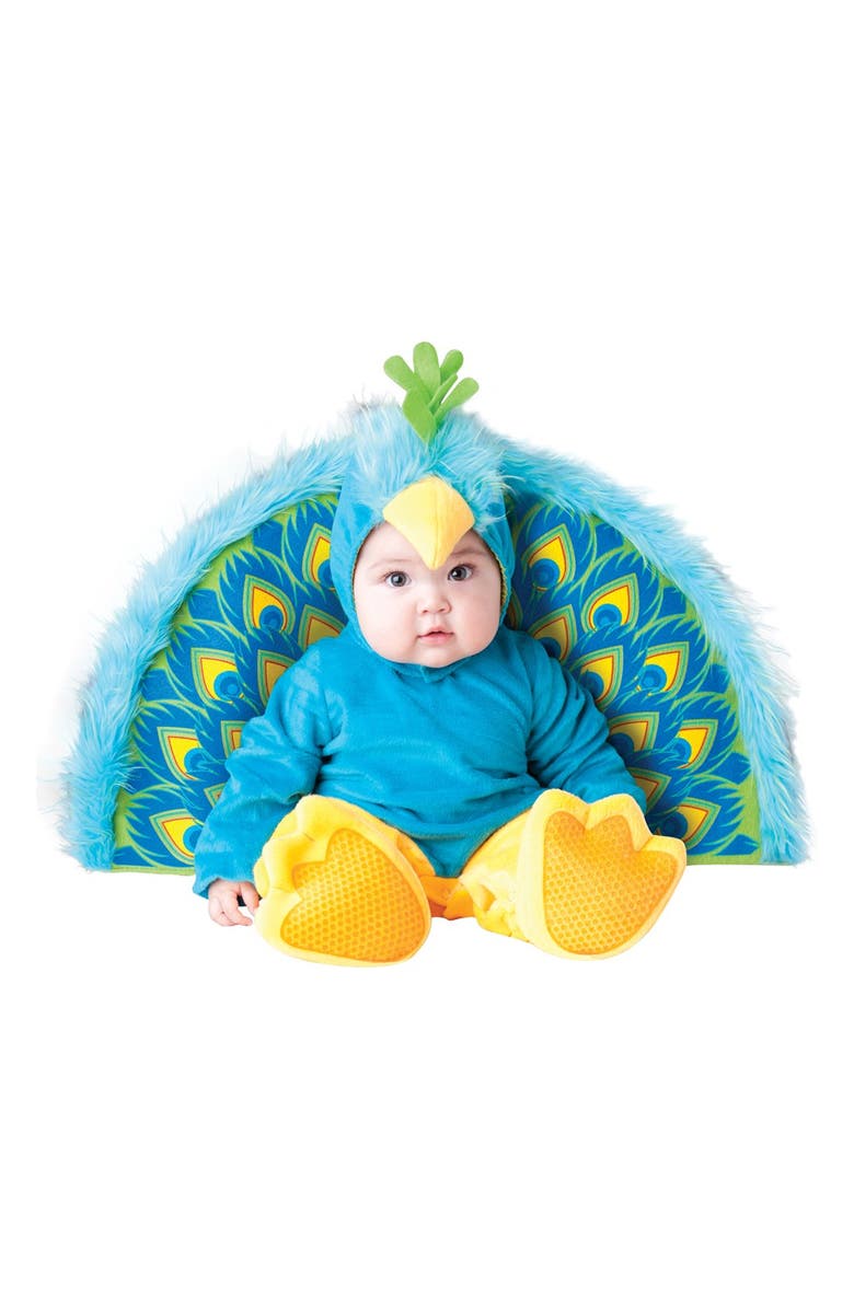 InCharacter Costumes 'Precious Peacock' Jumpsuit & Plumage, Main, color, 