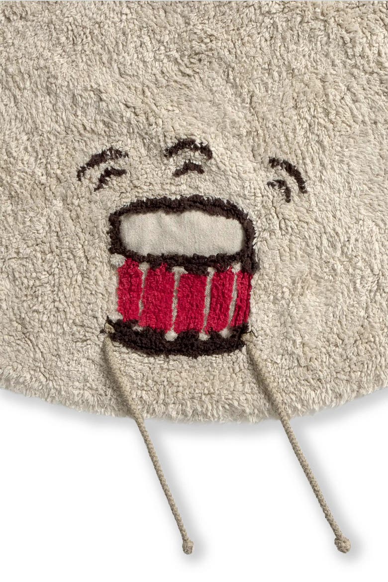 Washable Play Rug Music, Alternate, color, Ochre, Coffee bean, Natural