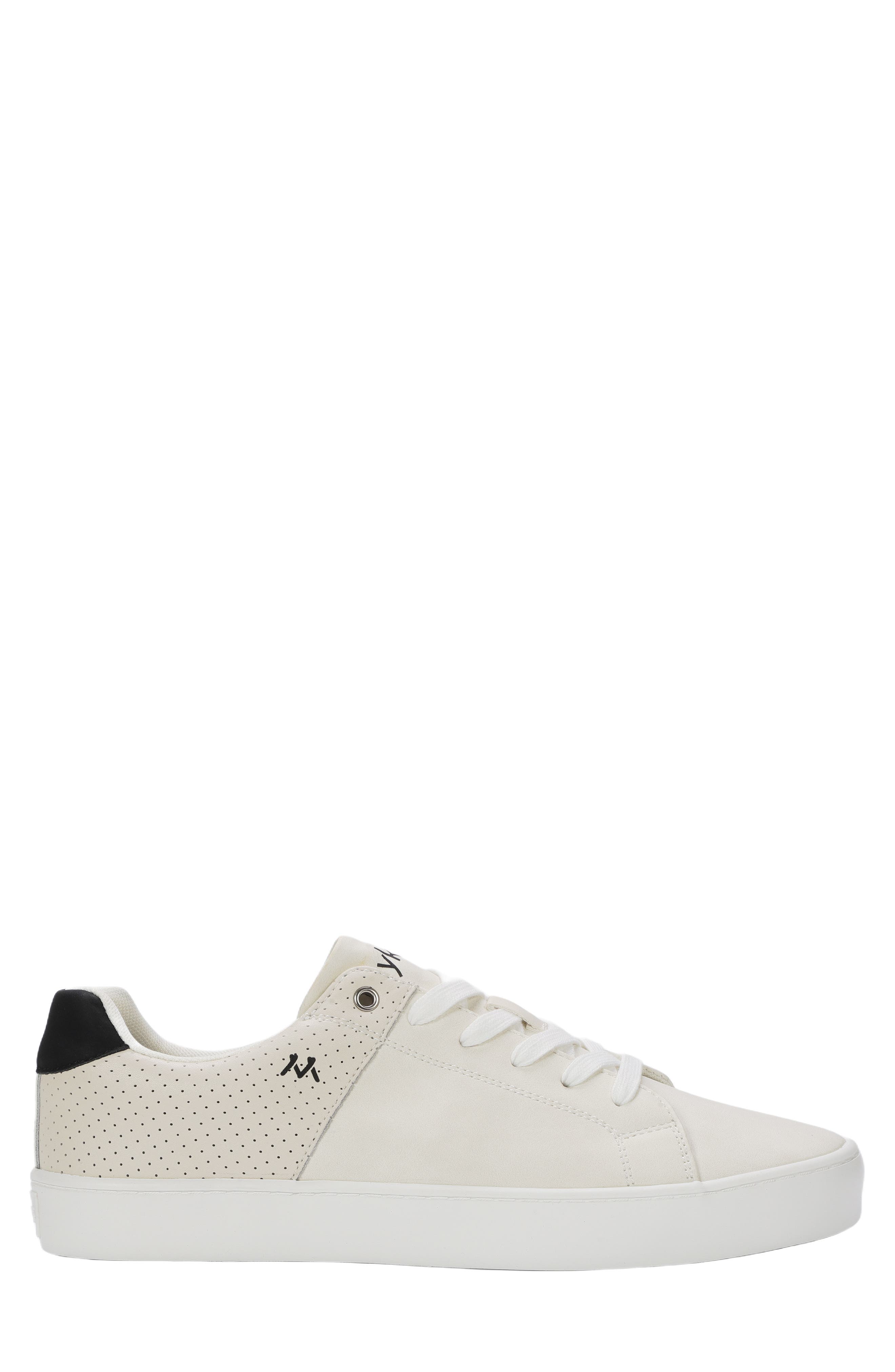 Vance Low Top Sneaker, Alternate, color, WHITE/ BLACK