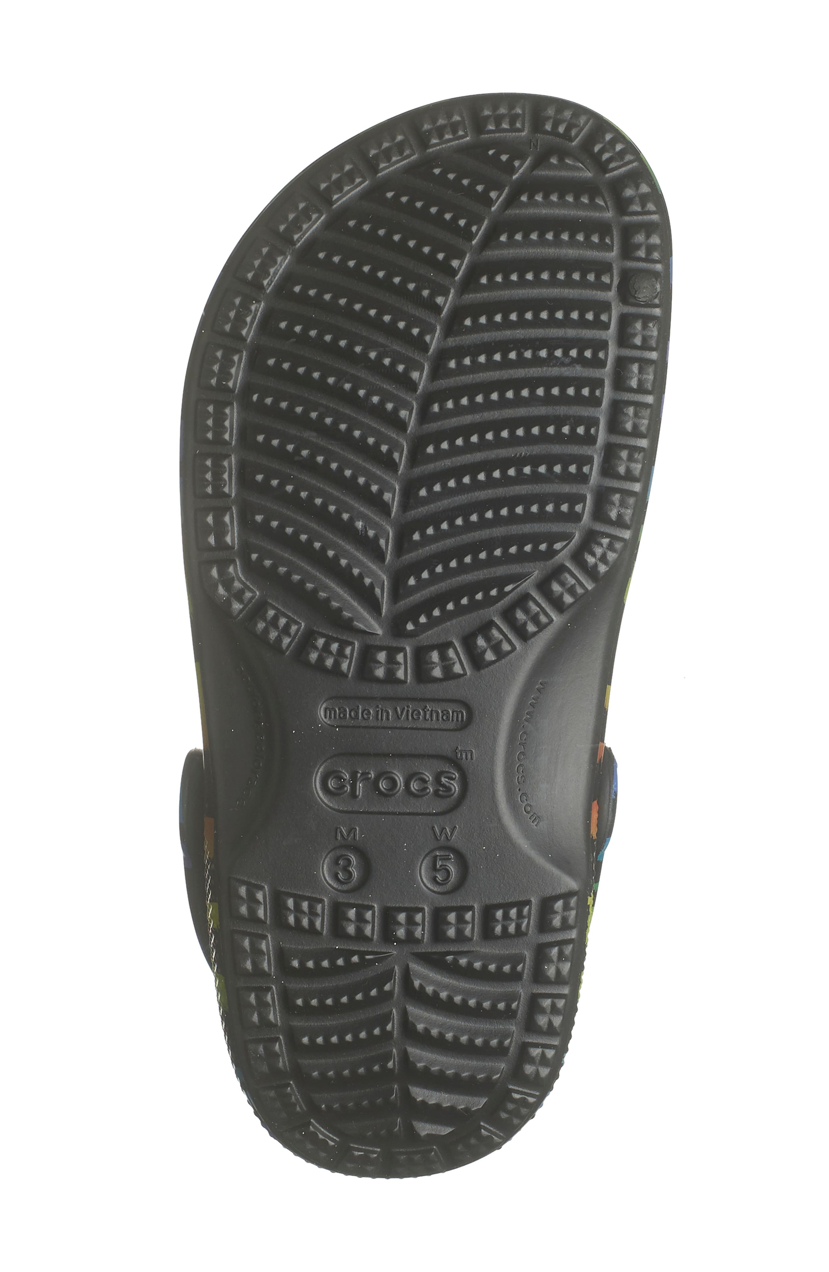 CROCS Striped Classic Clog, Alternate, color, 