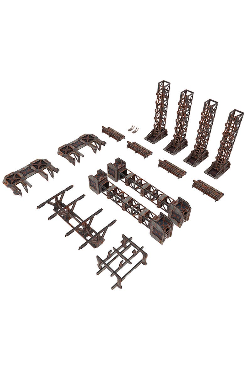 TinkerTurf Scifi Terrain Maglev Depot V2 Abandoned Theme, Alternate, color, Multicolored