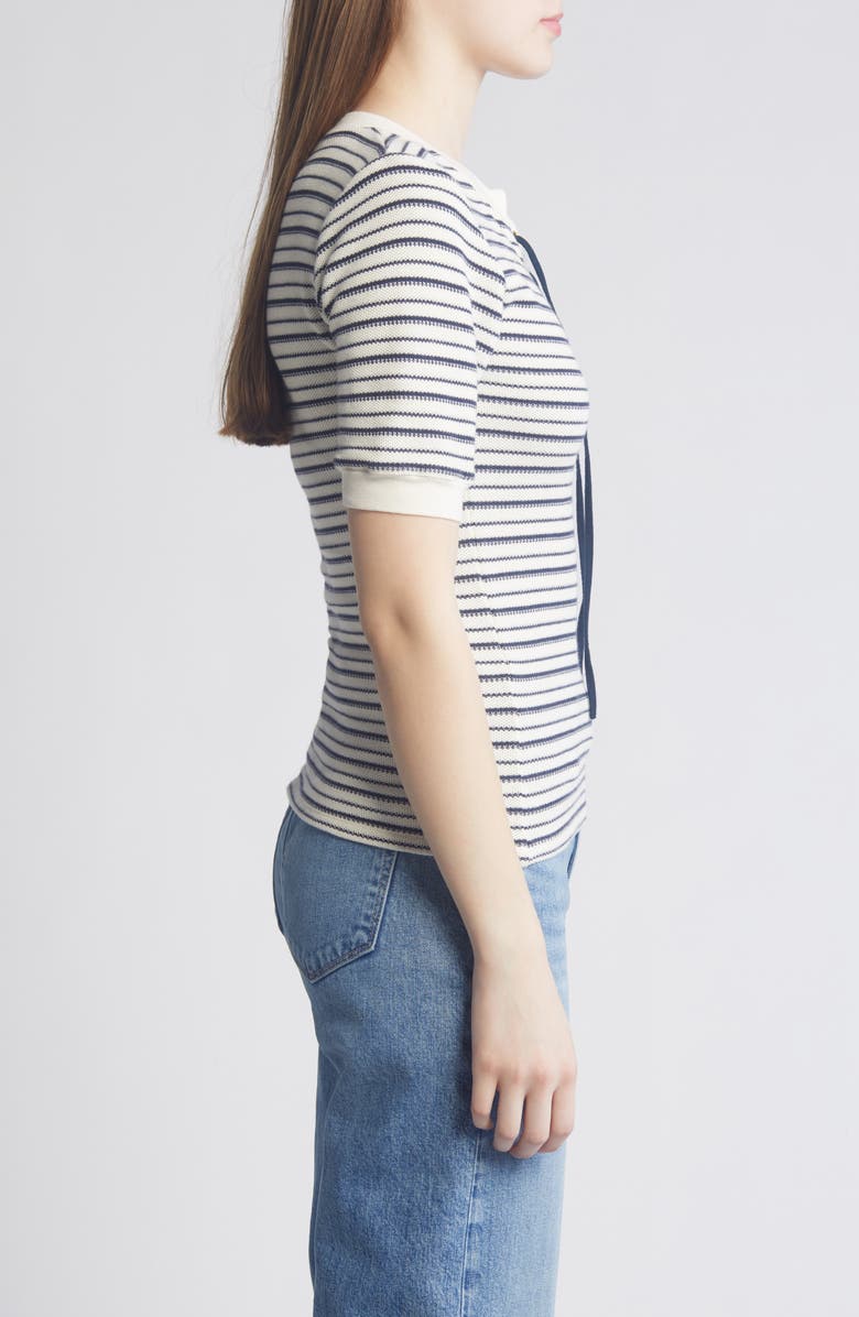 Nation LTD Reeve Lace Up Cotton Knit Top, Alternate, color, 