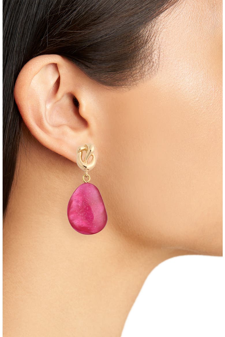 Violeta Drop Earrings, Alternate, color, GOLD
