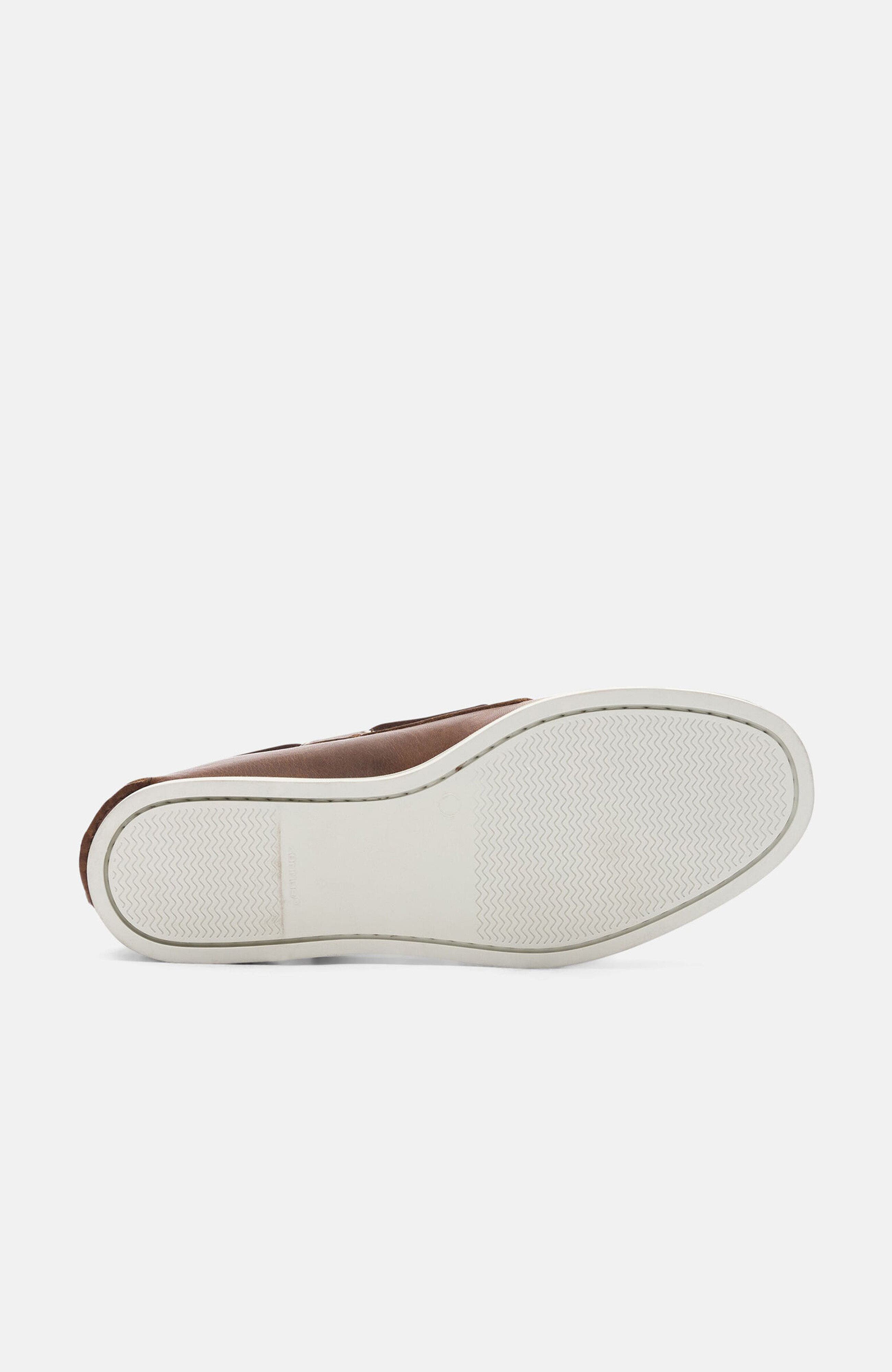 Orlando Boat Shoes, Alternate, color, Cigar - Calf