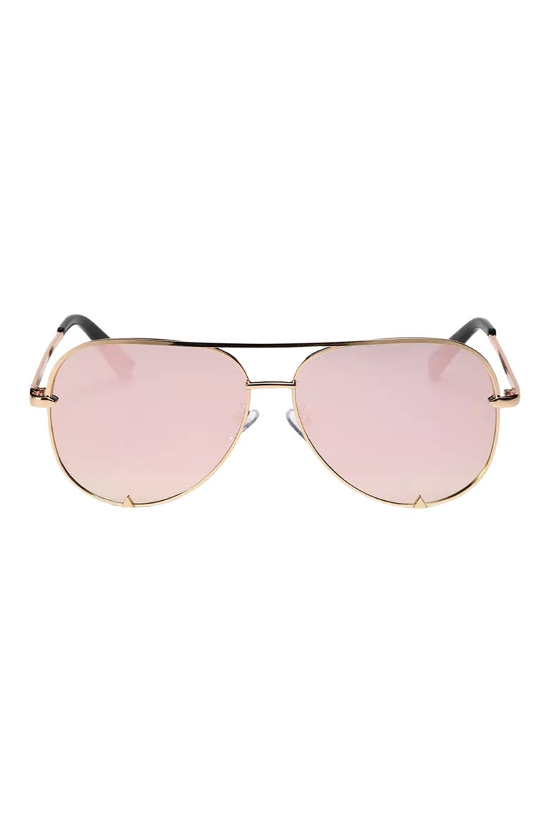 Walker 61mm Polarized Aviator Sunglasses, Main, color, GOLD/ OPAL