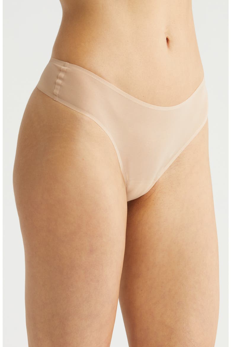 Chic Mesh Thong, Alternate, color, BEIGE