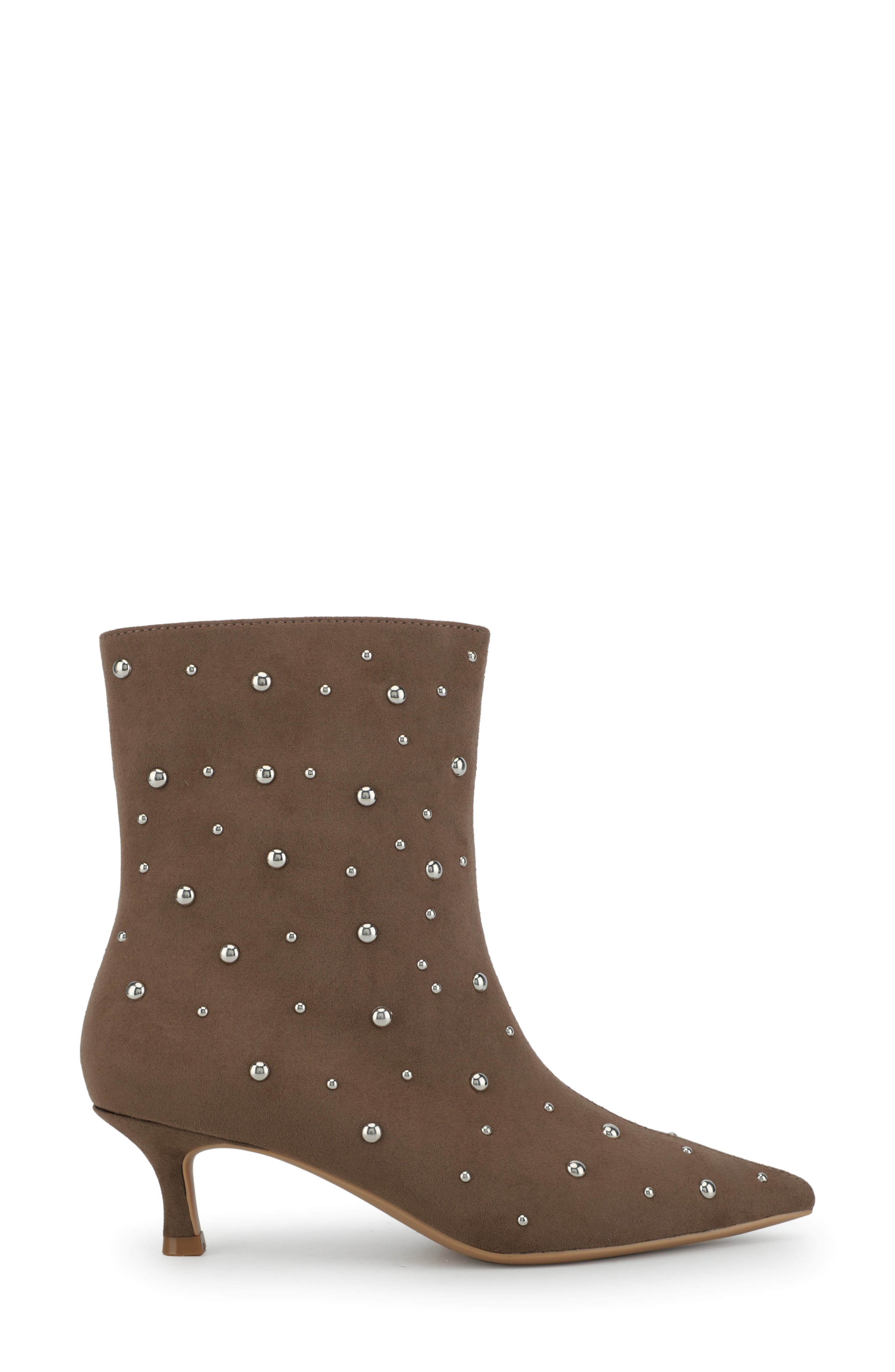 Tampa Studded Sock Bootie, Alternate, color, DARK TAUPE