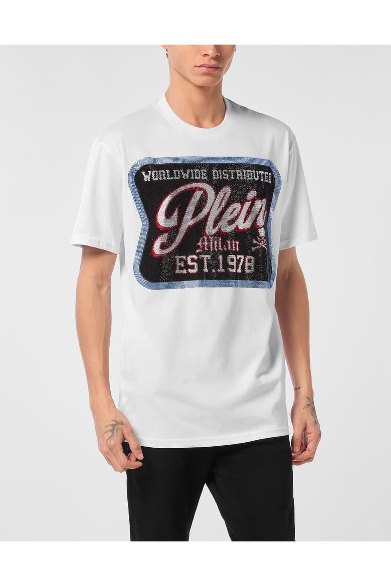 T-Shirt Round Neck Milan Men, Main, color, white