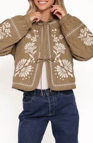 Petal & Pup Vako Floral Quilted Jacket