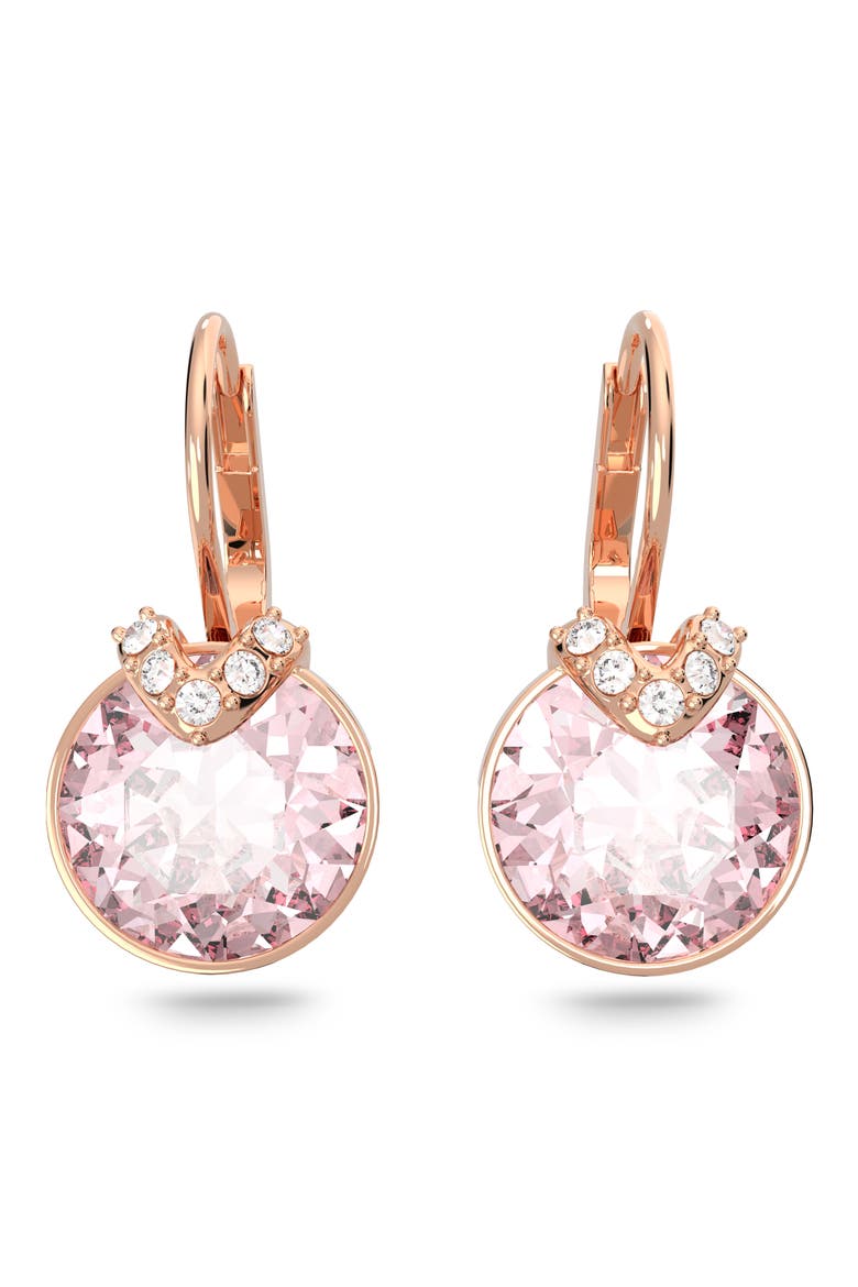 Bella Crystal Drop Earrings, Alternate, color, PINK