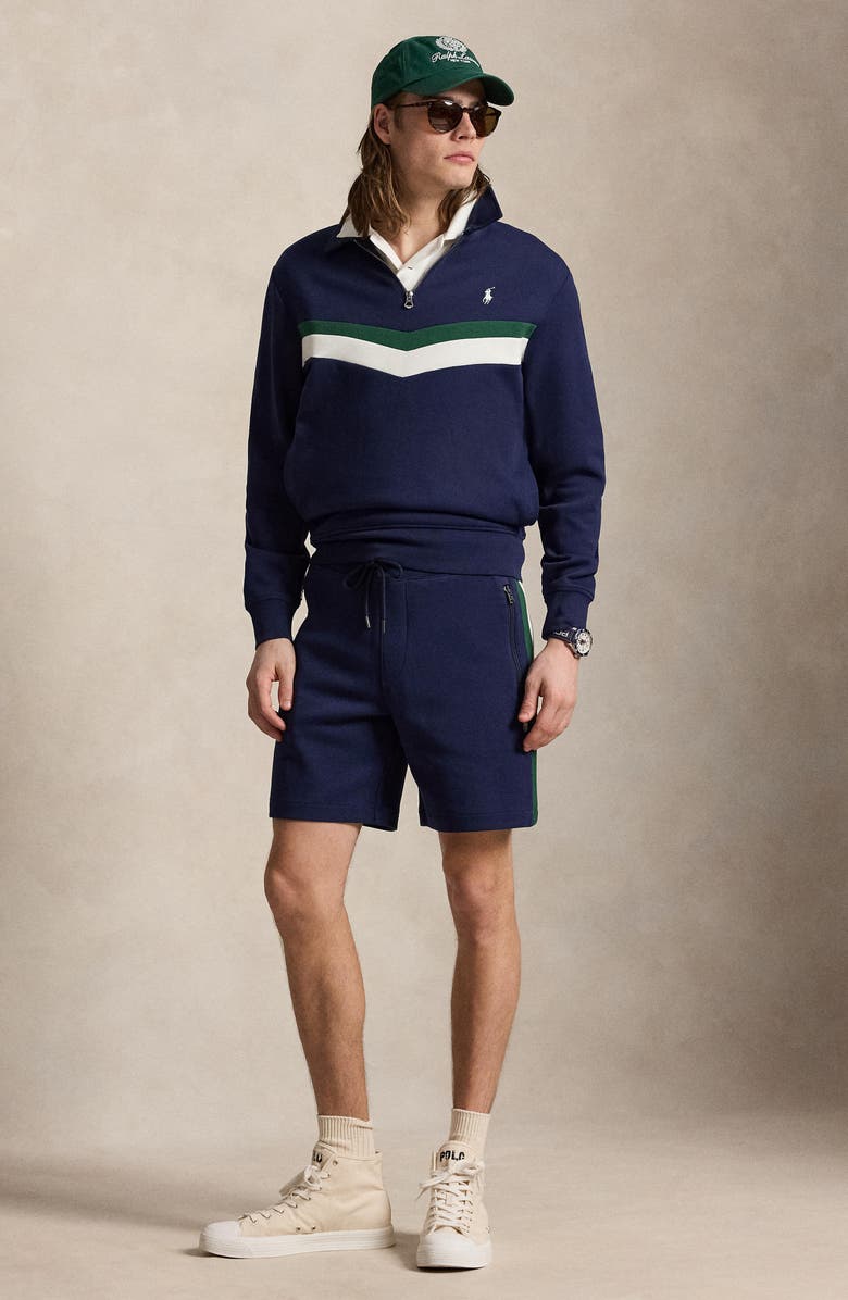 Polo Ralph Lauren Double Knit Shorts, Alternate, color, Newport Navy