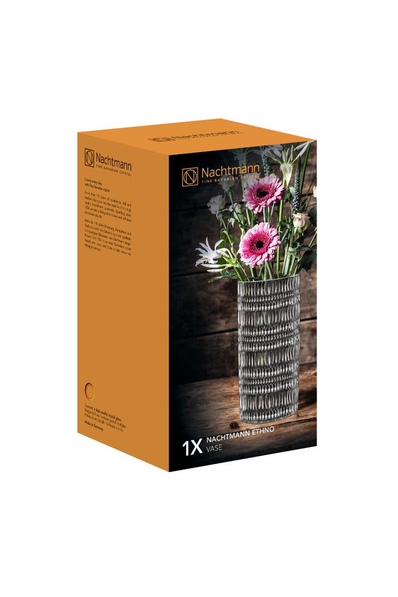 Ethno 9" Vase, Alternate, color, Clear