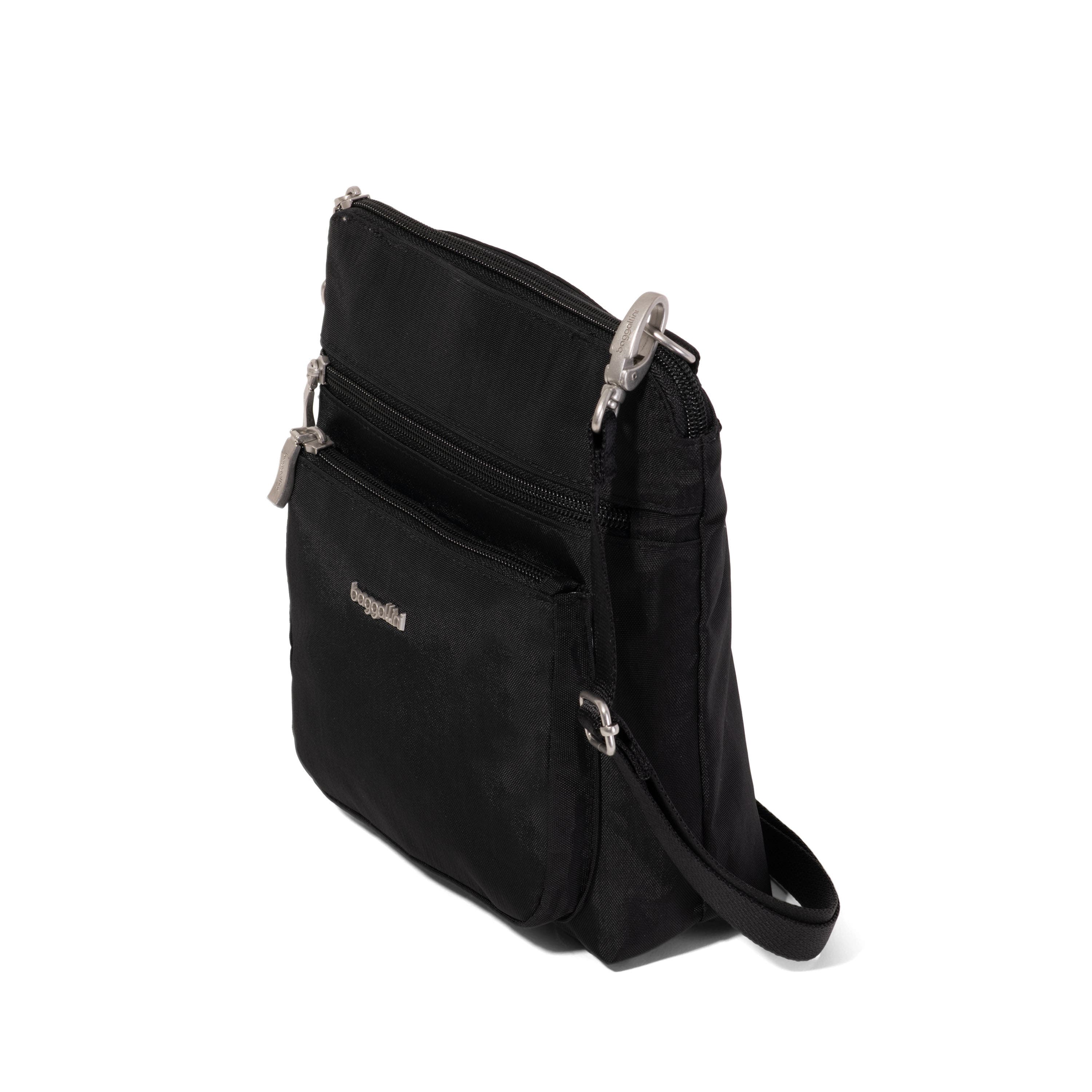 BAGGALLINI Modern Pocket Crossbody EMF Blocking Pocket, Alternate, color, Black