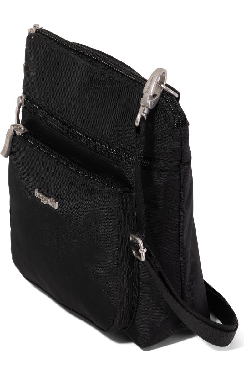 BAGGALLINI Modern Pocket Crossbody EMF Blocking Pocket, Alternate, color, Black