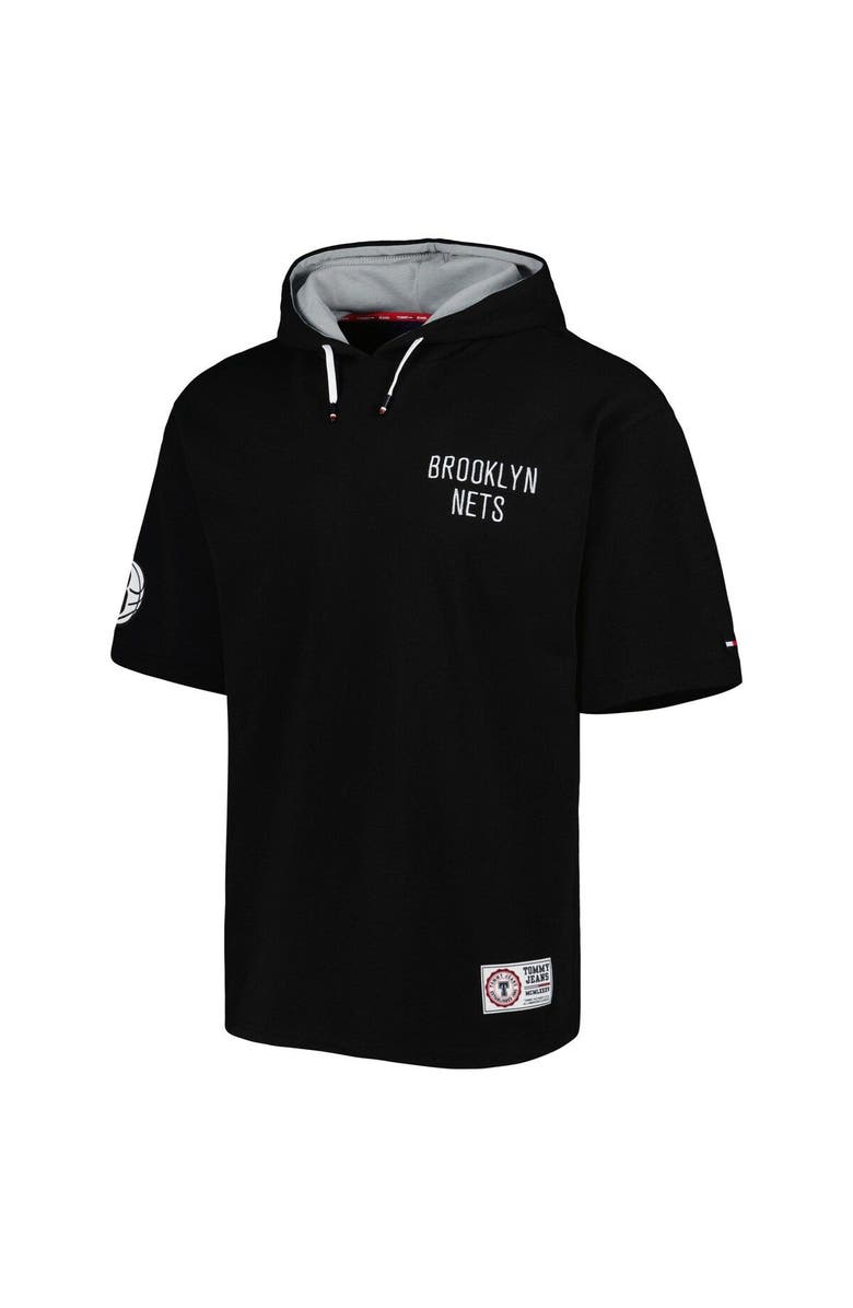 TOMMY JEANS Men's Tommy Jeans Black/White Brooklyn Nets Matthew 2-In-1 T-Shirt & Hoodie Combo Set, Alternate, color, Black