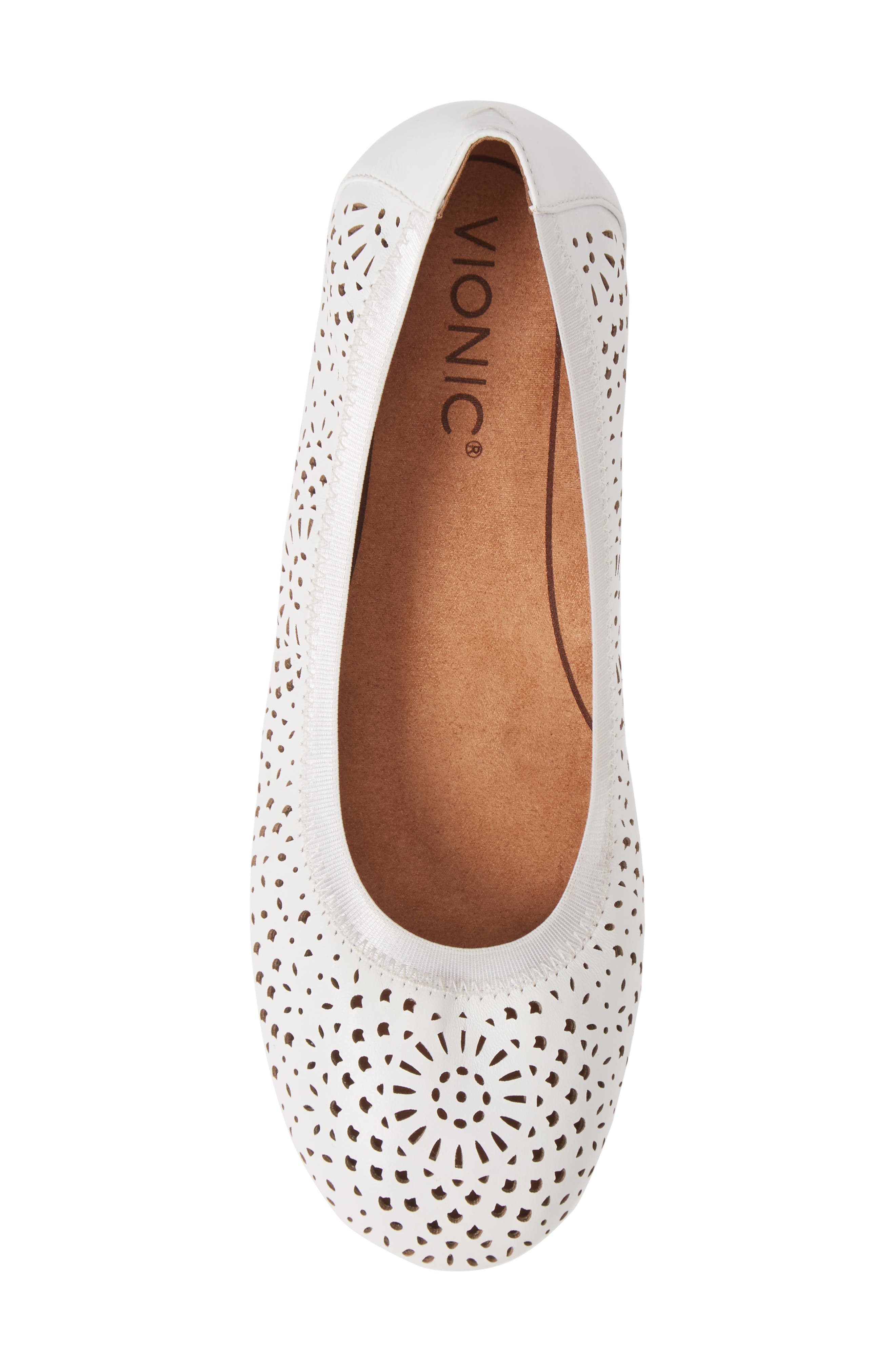 Robyn Flat, Alternate, color, WHITE LEATHER