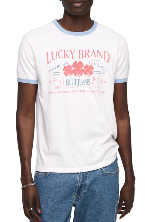 Logo Graphic Ringer T-Shirt