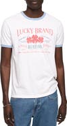Lucky Brand Logo Graphic Ringer T-Shirt
