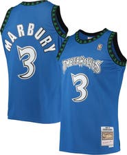 Mitchell & Ness Men's Mitchell & Ness Stephon Marbury Blue Minnesota Timberwolves 1996/97 Hardwood Classics Swingman Jersey