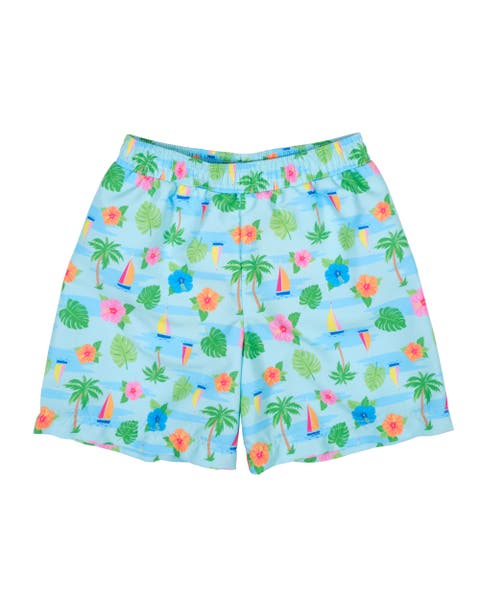 Tropical Print Swim Trunk (Baby)