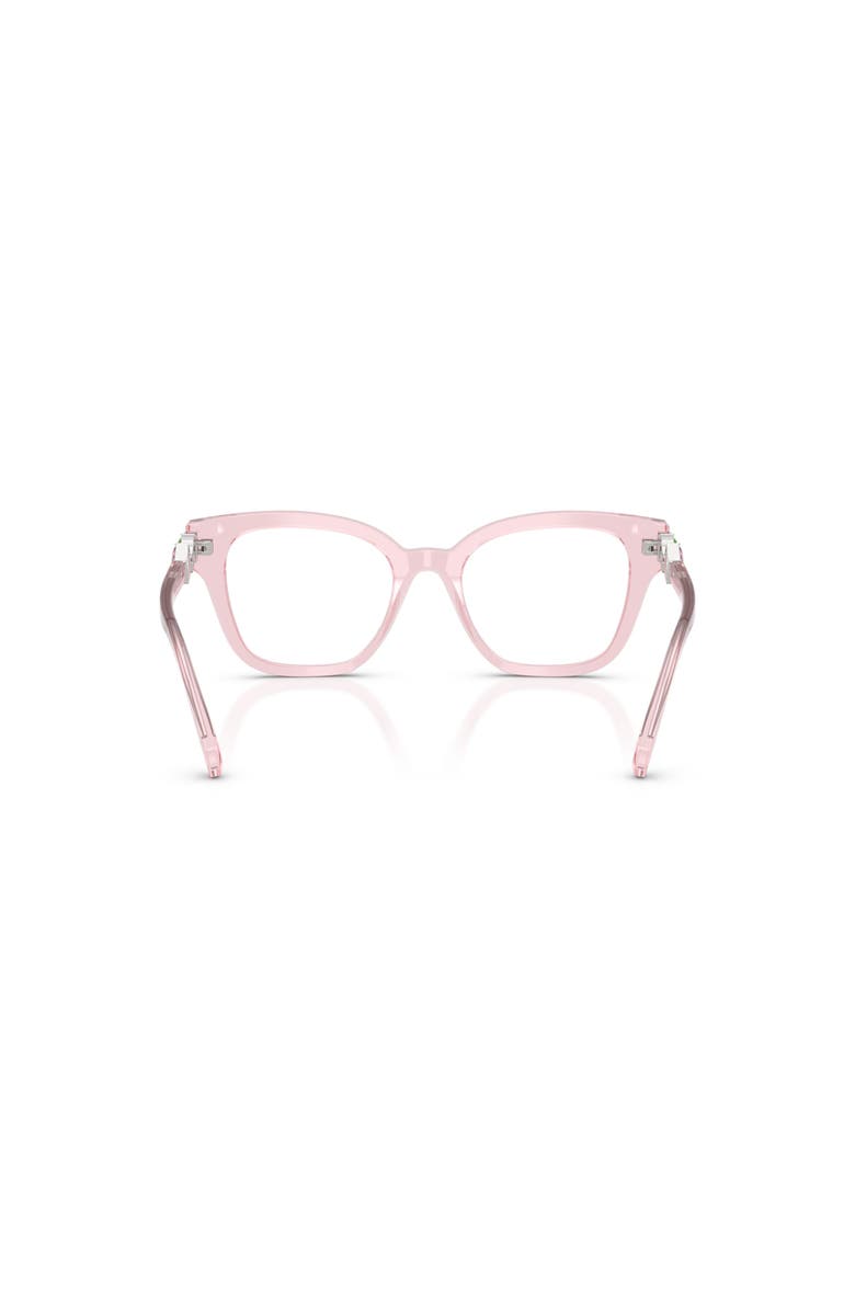 Swarovski 52mm Square optical glasses, Alternate, color, Pink