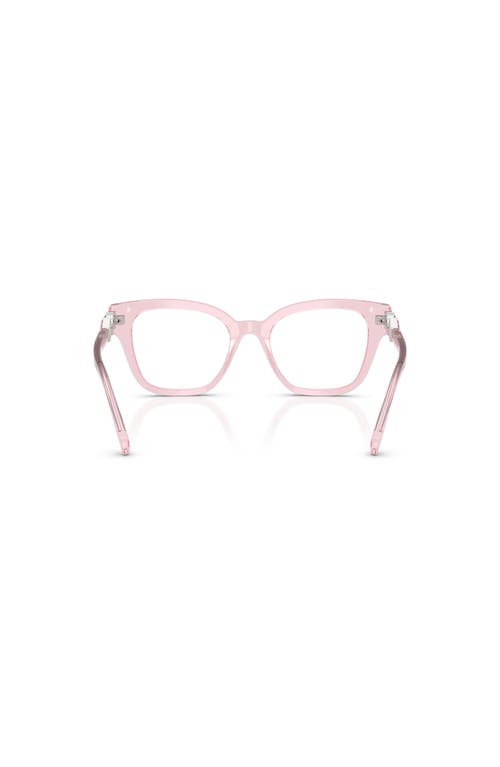 Swarovski 52mm Square Optical Glasses In Pink