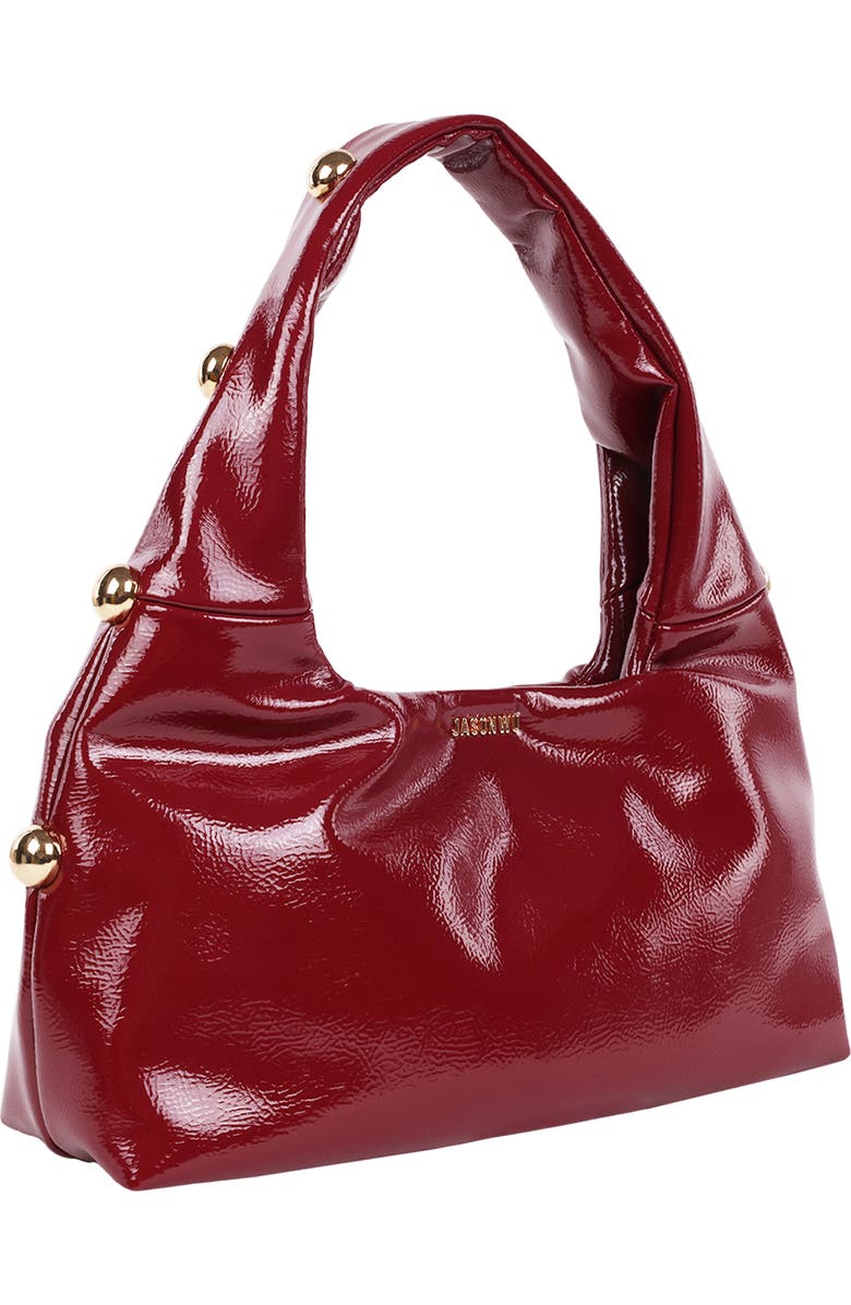JASON WU Studded Patent Shoulder Bag, Alternate, color,