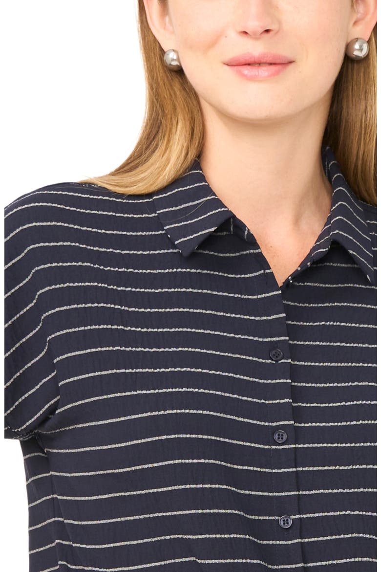 Printed Button-Up Top, Alternate, color, CLASSIC NAVY