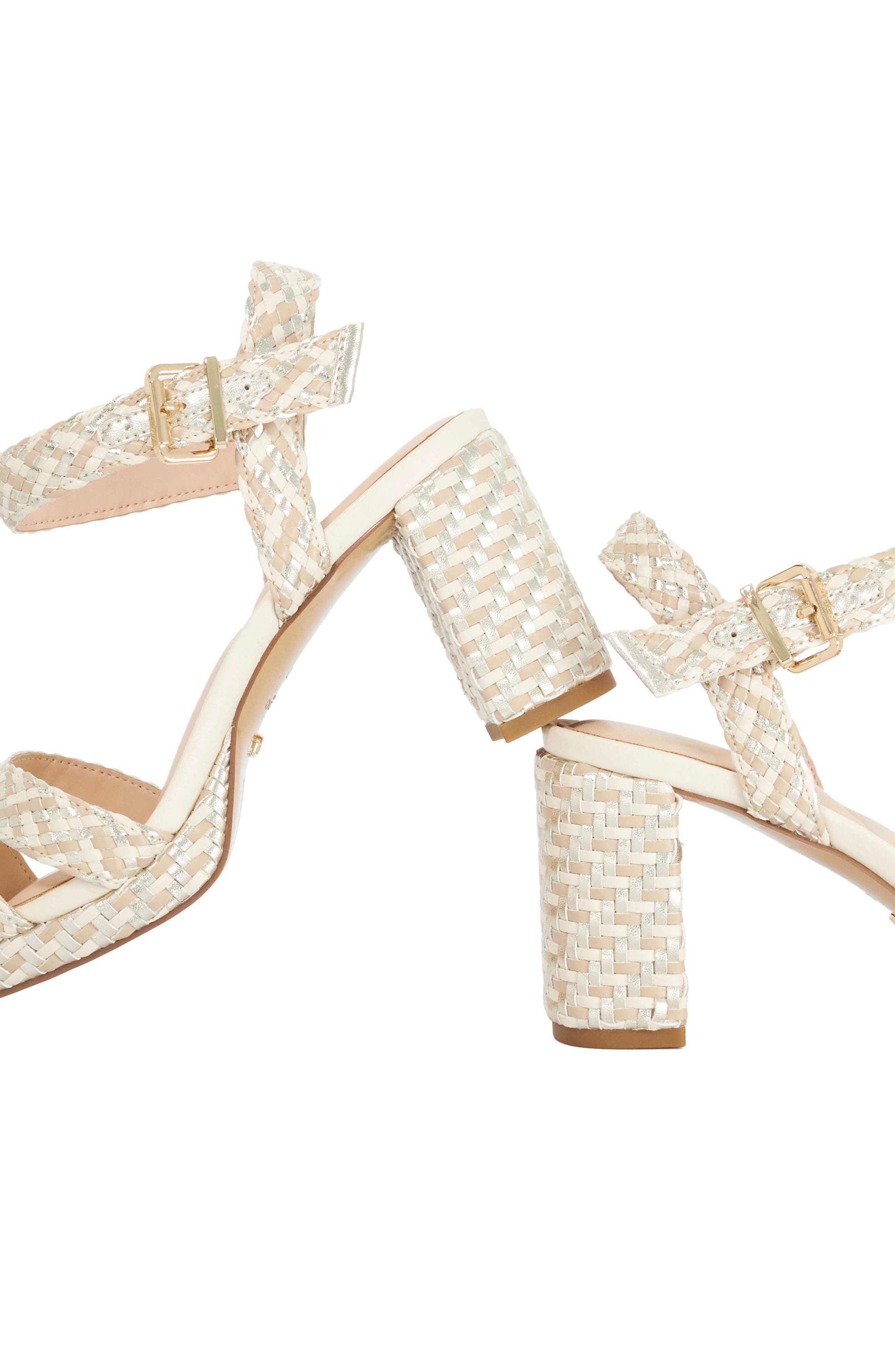Manifesting Ankle Strap Platform Sandal, Alternate, color, BEIGE MULTI