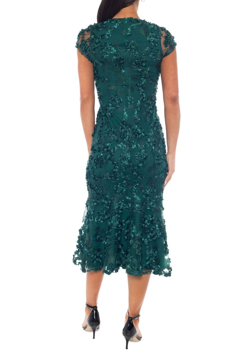 Embroidered Body-Con Dress, Alternate, color, HUNTER