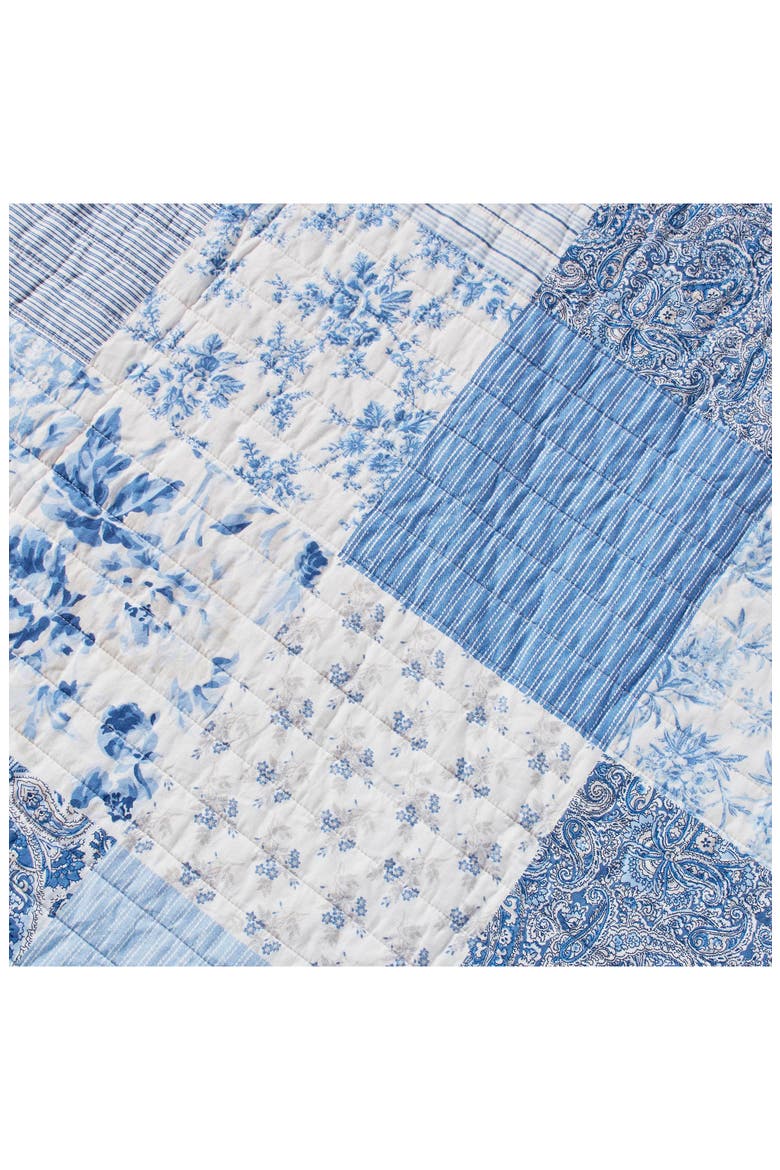 Paisley Patchwork Quilt Set, Alternate, color, BLUE