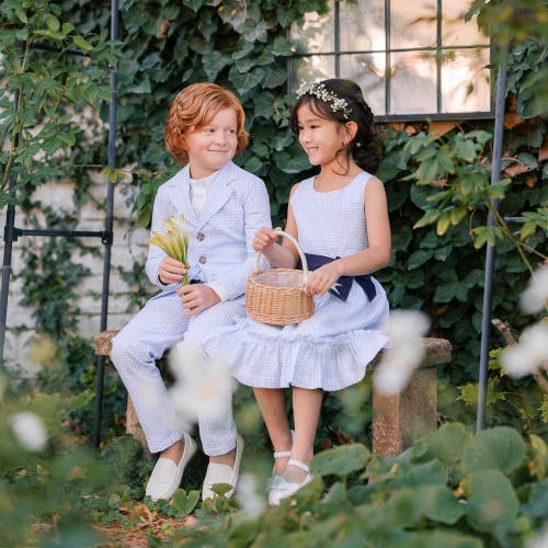 HOPE & HENRY HOPE & HENRY BOYS' ORGANIC SEERSUCKER SUIT PANT, KIDS
