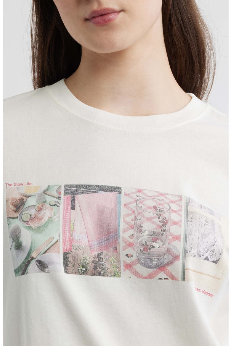 Slow Life Crossword Graphic T-Shirt, Alternate, color, OFF WHITE