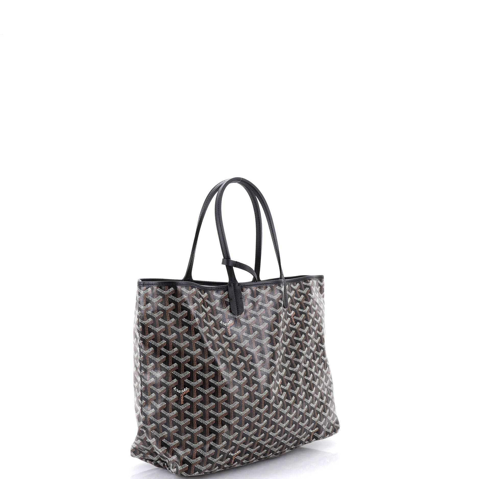 Pre-Owned Goyard Saint Louis Tote Coated Canvas PM, Alternate, color, Black