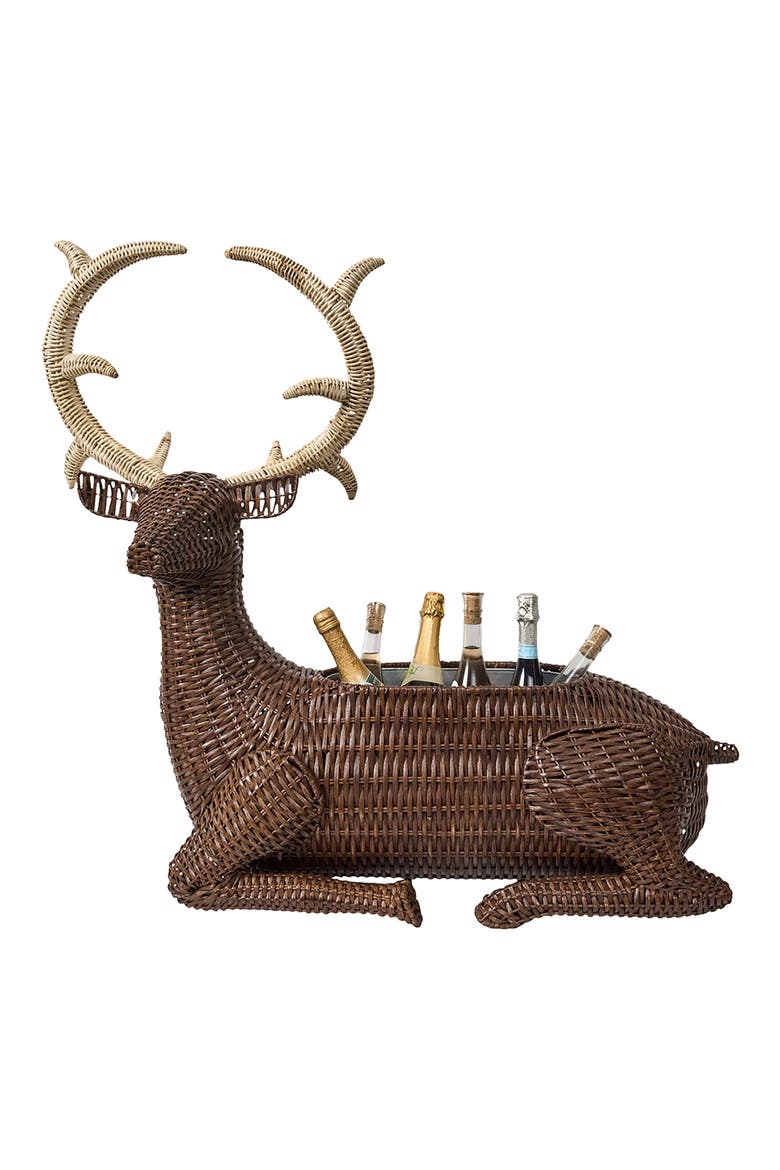 Devon Willow Stag Party Bucket, Alternate, color, BROWN