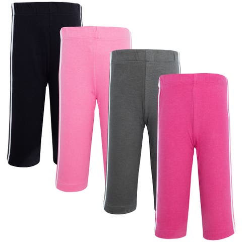 Cotton Athletic Pants 4Pk (Toddler, Little Kid & Big Kid)