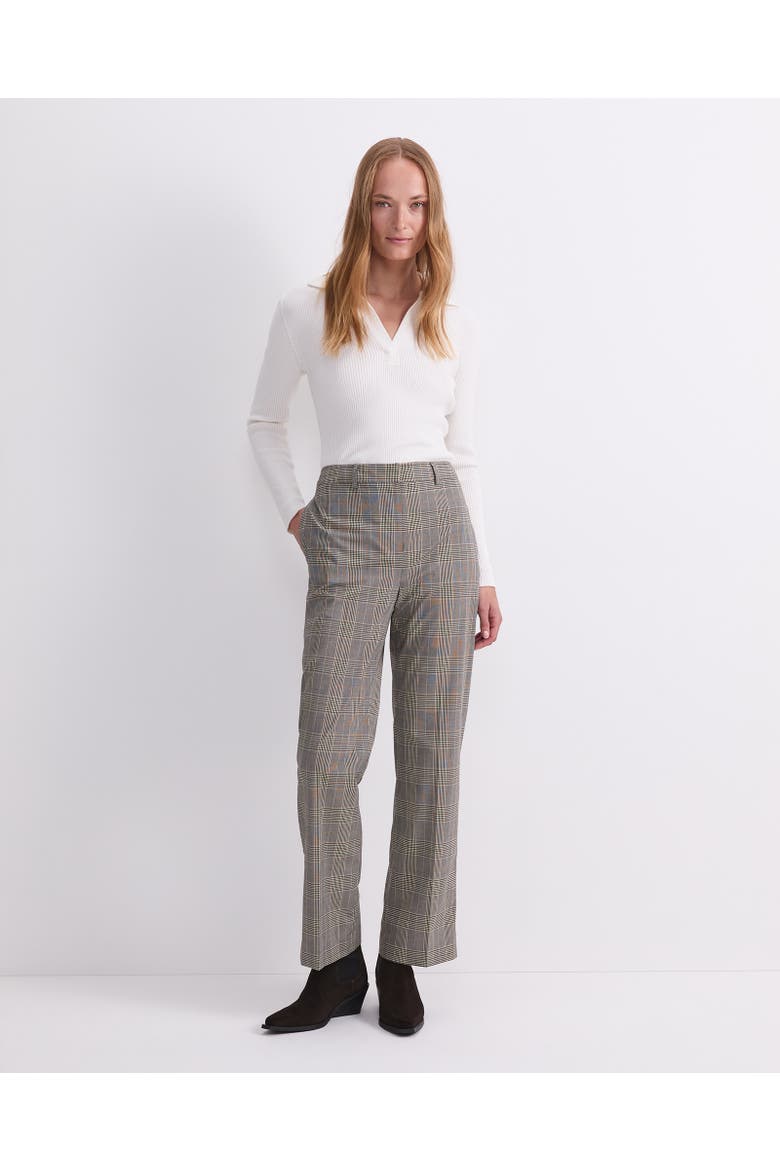 Chelsea High-Rise Check Trousers, Alternate, color, Multi