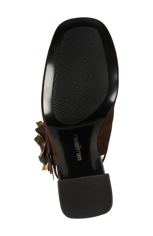Karl Lagerfeld Pierra Slingback Pump In Brown