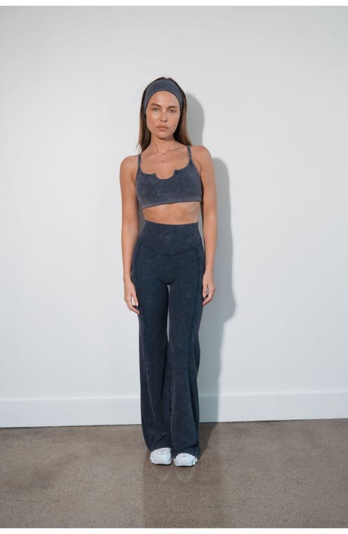 Vitality Cloud Ii Rib Wide Leg Trouser In Blue