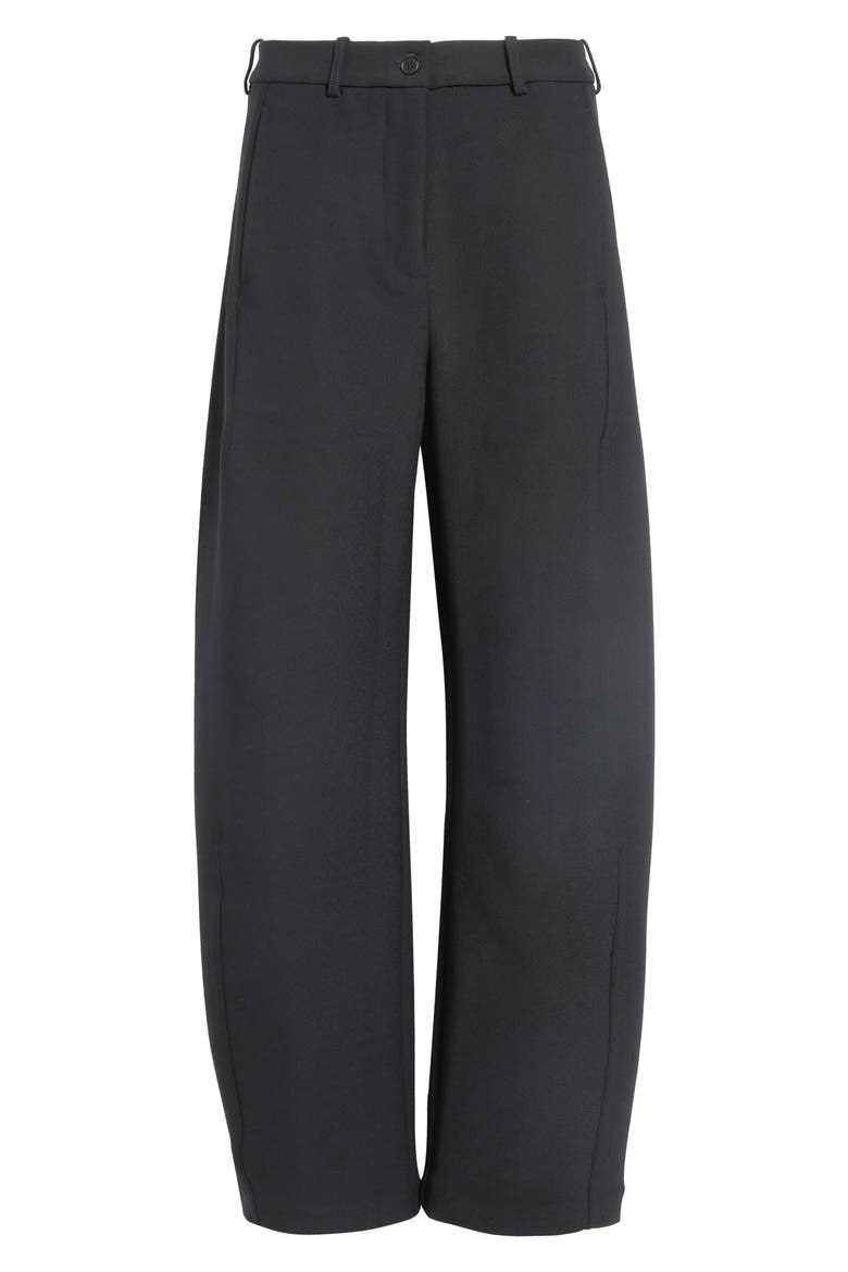 Sharp Pleat Wide Leg Pants, Main, color, BLACK