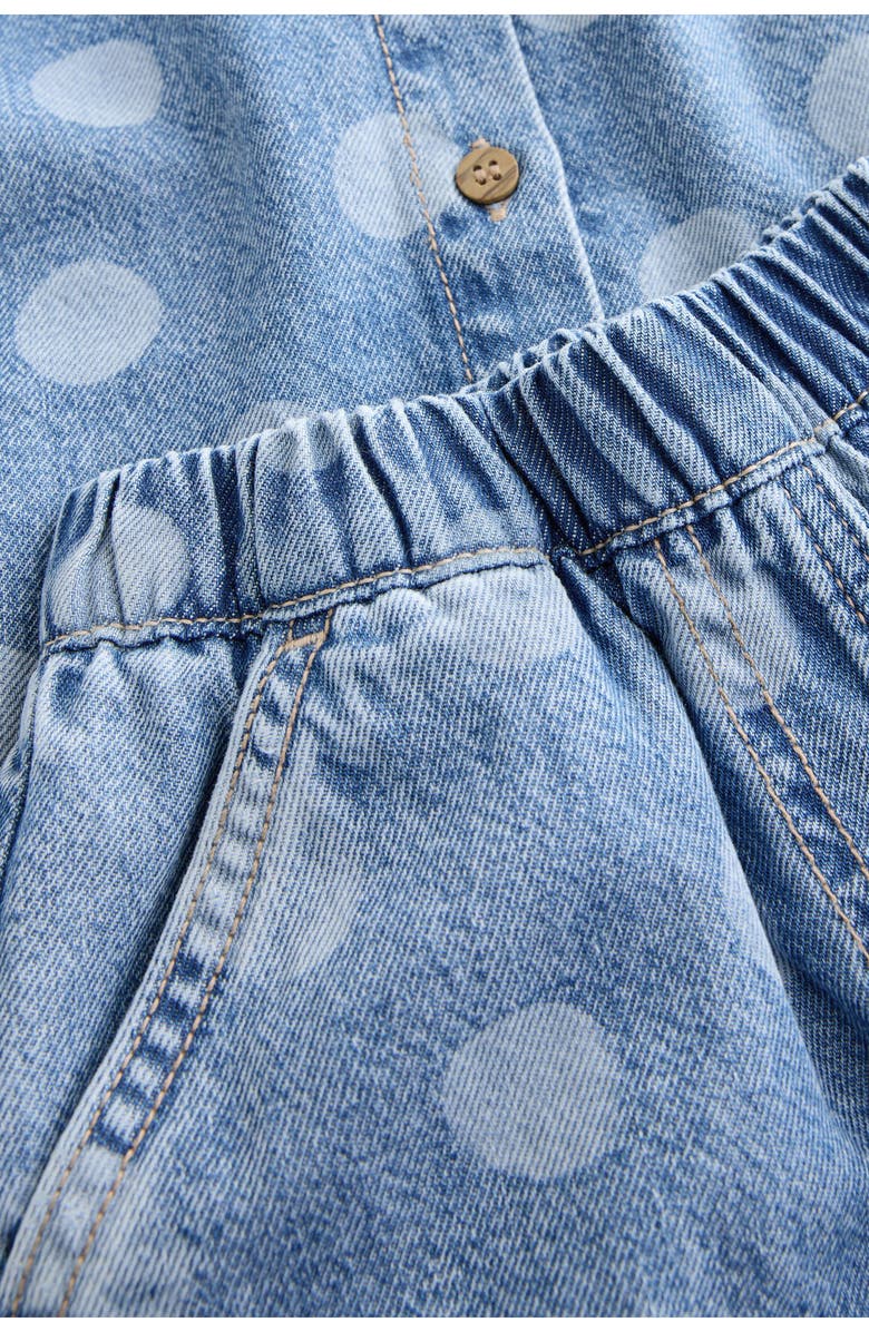 NEXT Kids' Polka Dot Tank & Denim Shorts Set, Alternate, color, Blue