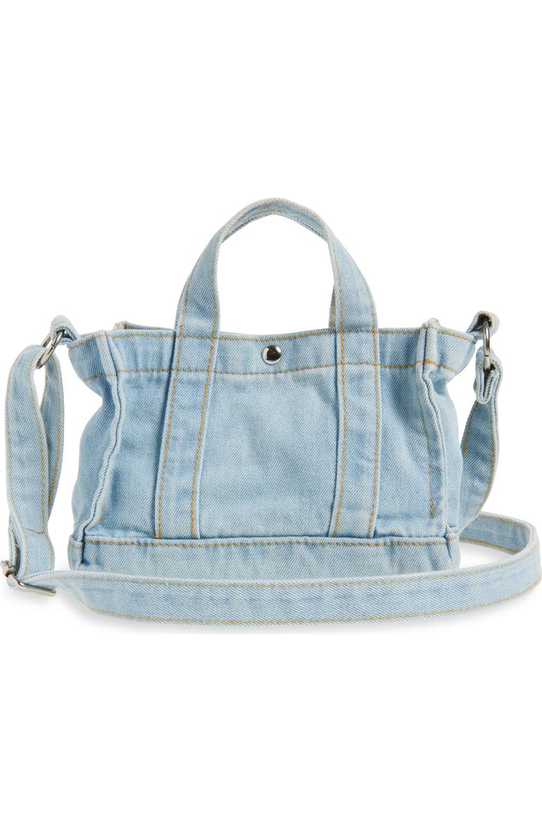 Ruby & Ry Kids' Flower Patch Denim Tote, Alternate, color, Blue