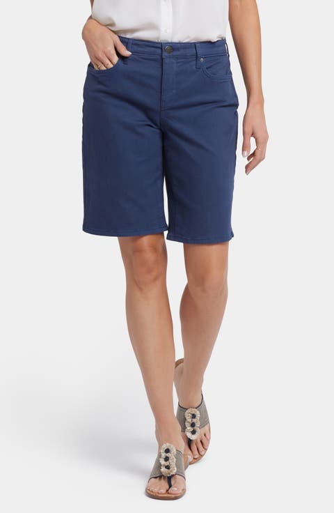 Lilly Straight Leg Denim Shorts (Feather)