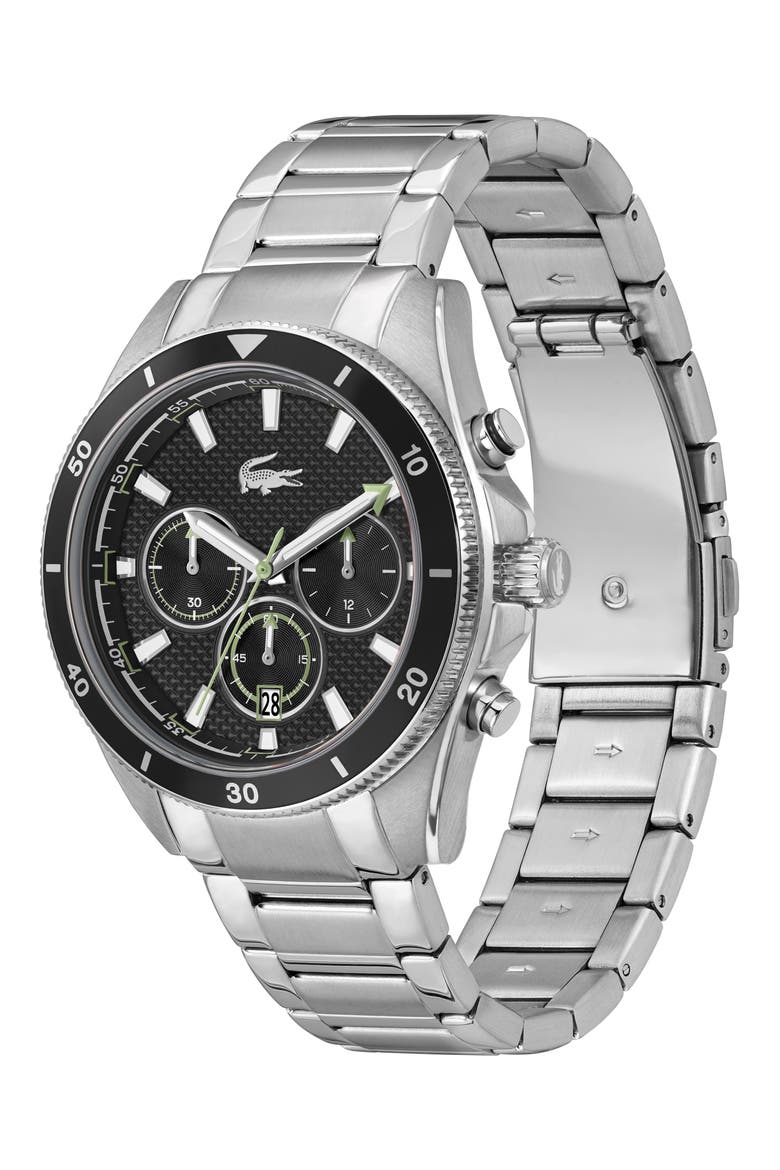 Mainsail Chronograph Bracelet Watch, 43mm, Alternate, color, BLACK